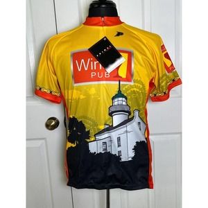 NWT Men's Primal-Wear Sport Cut Cycle Jersey XL The Wine Pub LightHouse Full Zip